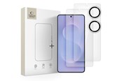 Mobiltelefontillbehör-Skyddsfilm - Tech-Protect Glass Set+ 3-pack Tempered Glass for Samsung Galaxy S25 Edge - Clear - 5906302368204