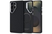 Mobile - Covers & Cases - Tech-Protect Ion Carbon MagSafe Case for Samsung Galaxy S25 Ultra - Black - 5906302368372