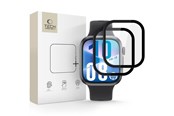 Mobiltelefontillbehör-Skyddsfilm - Tech-Protect  Glass Flex+ 2-pack Hybrid Glass for Huawei Watch Fit 3 / 4 - Black - 5906302368501