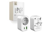 Mobile - Adapters & Chargers - Tech-Protect TA100 UK Adapter - White - 5906302368525