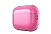 Andra mobiltillbehör - KeyBudz Jelly Series Transparent Case for AirPods Pro 3rd Gen - Neon pink - APP3_S10_NPK
