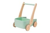 Babyleksaker - Playwood Green Wooden Push Cart - PW2095