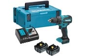 Skruv/Borrmaskine - Makita DHP490RTJ Cordless impact drill 18V BL 13mm 65 Nm 2x5.0Ah DC18RC Makpac2 - DHP490RTJ