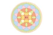 Pusselspel - Classic World Wooden Mandala Puzzle Flower Trä - 20261