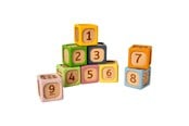 Babyleksaker - Bigjigs Wooden Soft Sorting Blocks - 9 pcs. - 38018