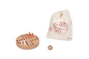 Brädspel - Goki Wooden Ludo Game in Cotton Storage Bag - 56294