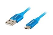 USB-kabel - Lanberg - USB cable - USB to Micro-USB Type B - 1.8 m - CA-USBM-20CU-0018-BL