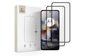 Mobiltelefontillbehör-Skyddsfilm - Tech-Protect  Glass Fit+ 2-pack Tempered Glass for Motorola Moto G56 5G - Black - 5906302368969