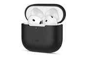 Mobile - Covers & Cases - Tech-Protect Silicone Case for Apple AirPods 4 - Black - 5906302370115