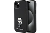 Mobile - Covers & Cases - Karl Lagerfeld Silicone Ikonik Metal Pin case for iPhone 15 Plus / 14 Plus - black - 3666339166007