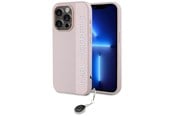 Mobile - Covers & Cases - Karl Lagerfeld Saffiano Rhinestones & Charm case for iPhone 15 Pro - pink - 3666339258122