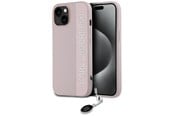 Mobile - Covers & Cases - Karl Lagerfeld Saffiano Rhinestones & Charm case for iPhone 15 / 14 / 13 - pink - 3666339258108
