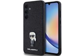 Mobile - Covers & Cases - Karl Lagerfeld Fixed Glitter Ikonik Logo Metal Pin case for Samsung Galaxy A35 - black - 3666339259488