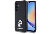 Mobile - Covers & Cases - Karl Lagerfeld Saffiano Karl&Choupette Pin case for Samsung Galaxy A35 - black - 3666339259464
