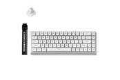 Tangentbord - MCHOSE Ace 68 Ice Blue Magnetic Hall Effect Magnetic - Gaming Keyboard - Utan numpad - Engelska (US) - Vit - HW-Ace68-15