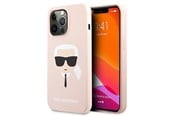 Mobile - Covers & Cases - Karl Lagerfeld Silicone Karl`s Head Case for iPhone 13 Pro Max 6.7" - Light Pink - 3666339027766