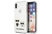 Mobile - Covers & Cases - Karl Lagerfeld Karl & Choupette iPhone Xs Max Case - Transparent - 3666339055059