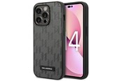 Mobile - Covers & Cases - Karl Lagerfeld Saffiano Mono Metal Logo iPhone 14 Pro Max 6.7" Case - Gray - 3666339085117