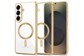 Mobile - Covers & Cases - Tech-Protect MagFlex Case for Samsung Galaxy S26 - Clear and Gold - 5906302390175