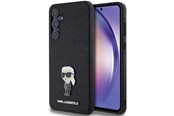 Mobile - Covers & Cases - Karl Lagerfeld Fixed Glitter Ikonik Logo Metal Pin case for Samsung Galaxy A55 - black - 3666339259495