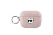 Andra mobiltillbehör - Karl Lagerfeld Monogram Choupette Head case for AirPods Pro 2 - pink - 3666339283742