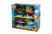 Leksaksbil - Monster Jam Mechanix 1:43 Build N ReBuild 4 pk - 5004554
