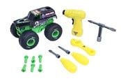 Leksaksbil - Monster Jam Mechanix 1:18 Build N ReBuild Grave D - 5004584