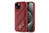 Mobile - Covers & Cases - Karl Lagerfeld Diagonal Quilted Script case for iPhone 15 / 14 / 13 - red - 3666339252366