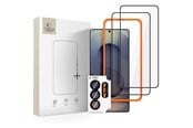 Mobiltelefontillbehör-Skyddsfilm - Tech-Protect Easy Set+ 3-Pack Tempered Glass for Samsung Galaxy S26 Ultra - Black - 5906302390786