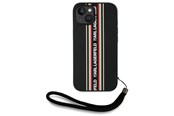 Mobile - Covers & Cases - Karl Lagerfeld Saffiano Athleisure Stripes Cord iPhone 15 Case - Red - 3666339254605