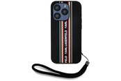 Mobile - Covers & Cases - Karl Lagerfeld Saffiano Athleisure Stripes Cord iPhone 15 Pro Case - Red - 3666339254629