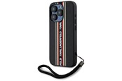 Mobile - Covers & Cases - Karl Lagerfeld Saffiano Athleisure Stripes Cord iPhone 15 Pro Max Case - Red - 3666339254636
