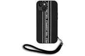Mobile - Covers & Cases - Karl Lagerfeld Saffiano Athleisure Stripes Cord iPhone 15 Case - Pink - 3666339254742