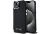 Mobile - Covers & Cases - Karl Lagerfeld FW Metal Plate MagSafe iPhone 15 Case - Black - 3666339254889