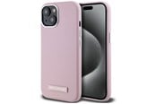 Mobile - Covers & Cases - Karl Lagerfeld FW Metal Plate MagSafe iPhone 15 Case - Pink - 3666339255305