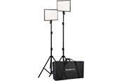 Kamera & objektivtillbehör - Nanlite LumiPad 25 LED 2 Light kit with stand and bag - LUMIPAD 25 2KIT