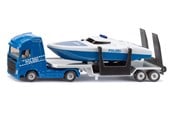 Leksaksbil - SIKU 1:87 Volvo Truck With Boat - 1757