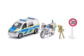 Leksaksbil - SIKU VW T6 with motorbike police - 2562