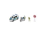Leksaksbil - SIKU Siku 1:50 VW T6 med BMW-polismotorcykel - 2562