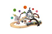 Träleksaker - Bigjigs Wooden Space Train Set - 40 pcs. - BJT614