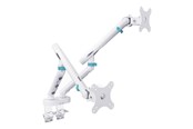 Väggfäste, AV-Möbel - DIGITUS mounting kit - for 2 curved / flat panels - 2 x 10 kg - white - Max 20 kg - recommended for 35 " - DA-90472