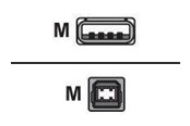 USB-kabel - Sharkoon - USB cable - USB Type B to USB - 5 m - 4044951015283