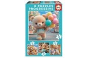 Pusselspel - Educa 12-16-20-25 Teddy Bears In Park - 20500