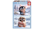 Pusselspel - Educa 2X20 Cute Penguins - 20505