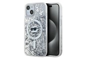 Mobile - Covers & Cases - Karl Lagerfeld Liquid Glitter Choupette Head MagSafe Case for iPhone 15 Plus / 14 Plus - Transparent - 3666339285739