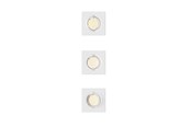 Lampor - Philips Peridot Rec Kit Sq Aj 7W WH 3pk - 929004669501