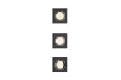 Lampor - Philips Peridot Rec Kit Sq Aj 7W BL 3pk - 929004669601