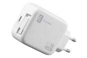 Mobile - Adapters & Chargers - CELLULAR line power adapter - retractable - 24 pin USB-C (female) 24 pin USB-C (male) - 65 Watt - ACHROLLUSBCGAN65WW