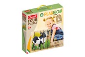 Babyleksaker - Quercetti PlayBio Four Wooden Puzzles: Farm Animals - QU-80712