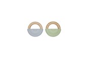 Babyleksaker - OYOY MINI Regnbågs-bitring - paket med 2 - M107541